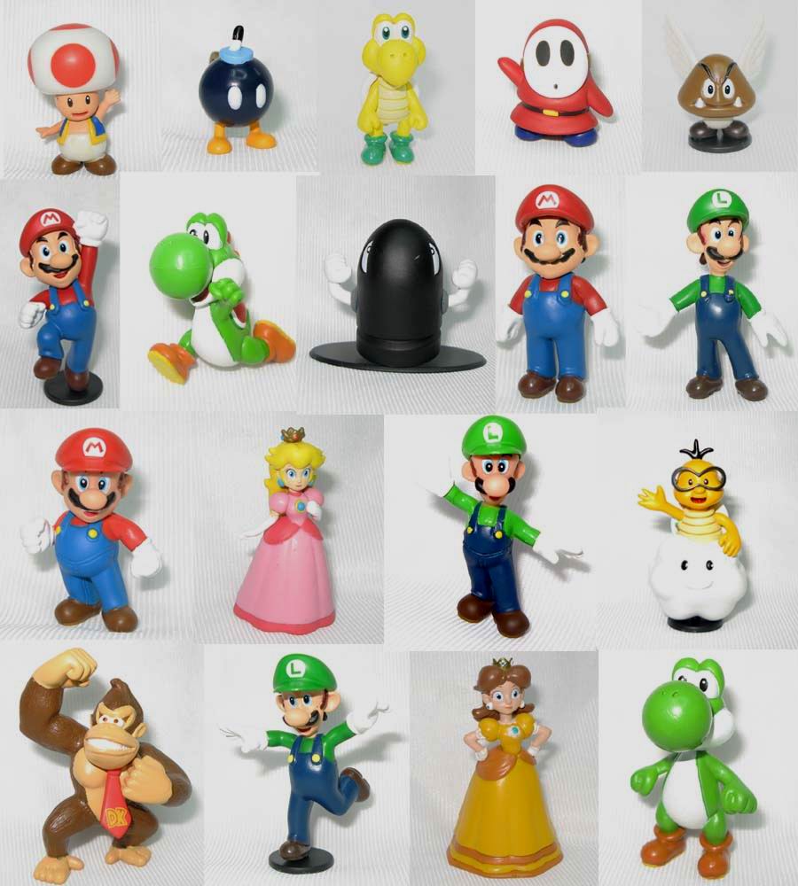 super mario miniature figures