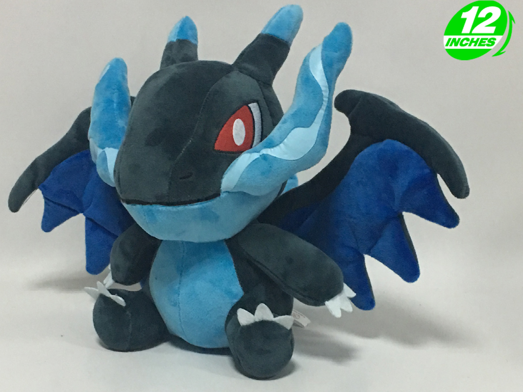 shiny mega charizard x plush