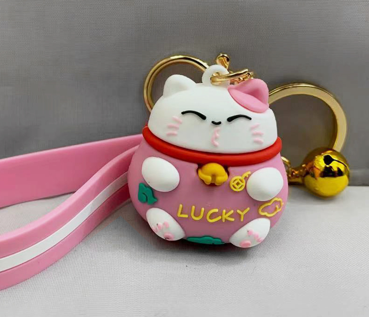 stuffed cat keychain