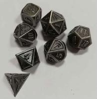 New Zinc Alloy Multi-faceted 7-piece Dice Set - DIFG4322