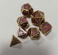 New Zinc Alloy Multi-faceted 7-piece Dice Set - DIFG6733