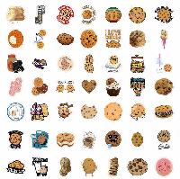 Cartoon Cookie Sticker Journal - CKST0870