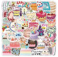 Cake and Kitten Sticker Journal Decoration - HBST0870