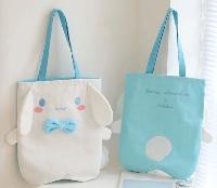 Cartoon Canvas Shoulder Bag Shopping Tote - CIBG0908