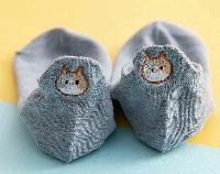 Cartoon Cat 3D Boat Socks - CTSO0980