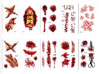 Halloween Prank Makeup Tattoo Stickers - HAMT0812