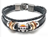 One Piece Woven Leather Buckle Wristbands - OPWB1126