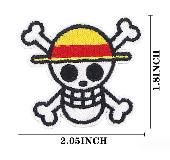 One Piece Adhesive Embroidered Cloth Sticker Patch - OPCS0906