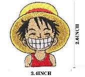 One Piece Adhesive Embroidered Cloth Sticker Patch - OPCS0907