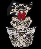 One Piece Adhesive Embroidered Cloth Sticker Patch - OPCS0914