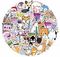 Milk Tea Cartoon Stickers - MTST6000